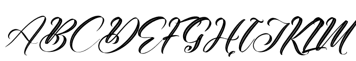 Delysha Italic Font UPPERCASE