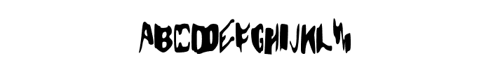 Demented Font UPPERCASE