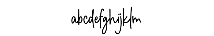 Demigoldetty Font LOWERCASE