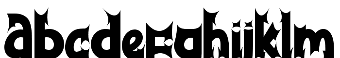 Demon Christmas Font LOWERCASE