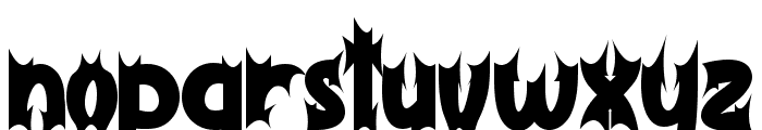 Demon Christmas Font LOWERCASE