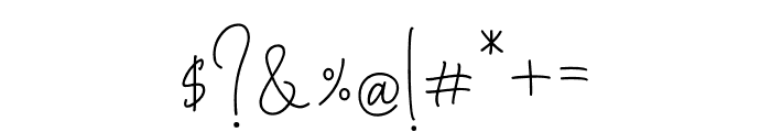 Denira Signature Font OTHER CHARS