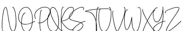 Denira Signature Font UPPERCASE