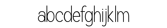 Dentika Extra Light Font LOWERCASE