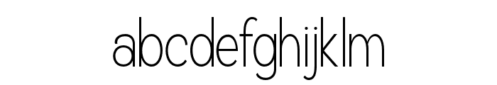 Dentika-ExtraLight Font LOWERCASE