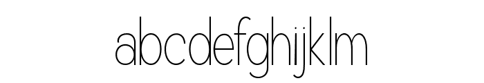 Dentika-Thin Font LOWERCASE