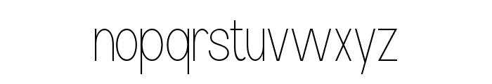 Dentika-Thin Font LOWERCASE