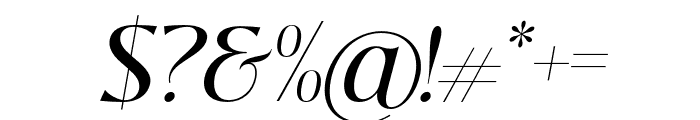Deranie Italic Font OTHER CHARS