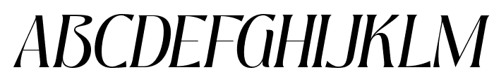 Deranie Italic Font UPPERCASE