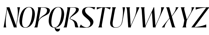 Deranie Italic Font UPPERCASE