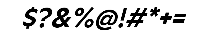 Derika Sans Regular Italic Font OTHER CHARS