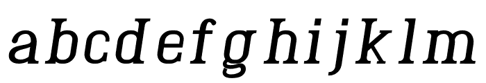 Derious Bold Italic Font LOWERCASE