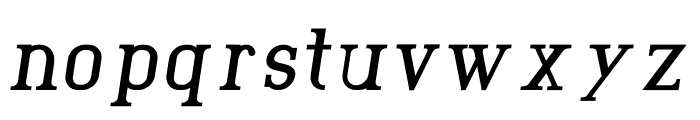 Derious Bold Italic Font LOWERCASE