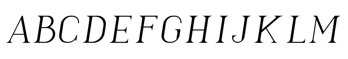 Derious Italic Font UPPERCASE