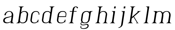 Derious Italic Font LOWERCASE