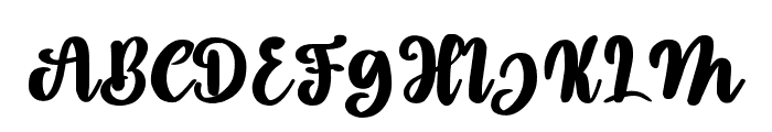 Derty-Regular Font UPPERCASE