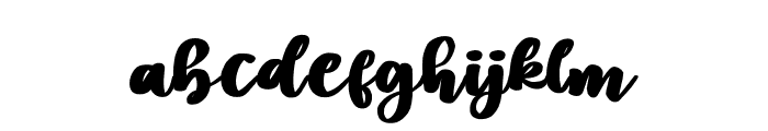 Derty-Regular Font LOWERCASE