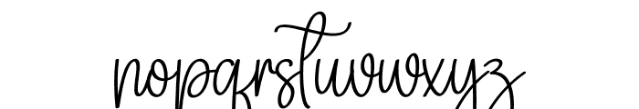 Designer Calligraph Font LOWERCASE