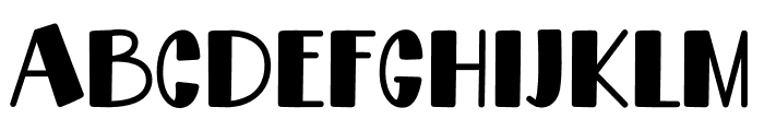Designer Stickers Font LOWERCASE