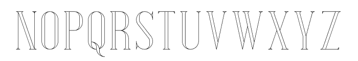 Desire Outline Font LOWERCASE