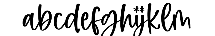 Desthia Winter Font LOWERCASE