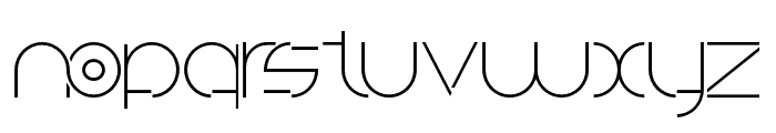 Detailed Artdeco Thin Font LOWERCASE