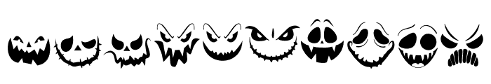 Devil Halloween Font OTHER CHARS