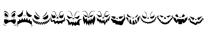 Devil Halloween Font UPPERCASE