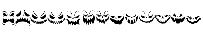 Devil Halloween Font LOWERCASE