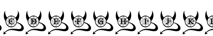 Devil Spider Monogram Font LOWERCASE