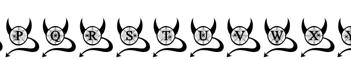 Devil Spider Monogram Font LOWERCASE