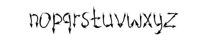 Devil Tail Regular Font LOWERCASE