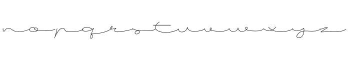 Devitos Script Font LOWERCASE