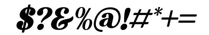 Devitta Italic Font OTHER CHARS