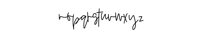 Dexter Signature Font Regular Font LOWERCASE