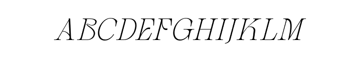 Dh Stella Aesta Light Italic Font UPPERCASE