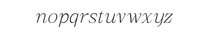 Dh Stella Aesta Light Italic Font LOWERCASE