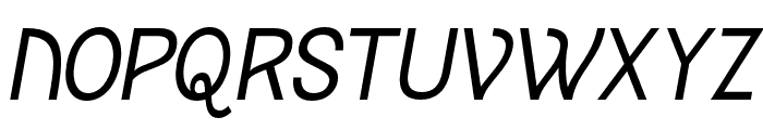 DhPafigo-Slanted Font UPPERCASE