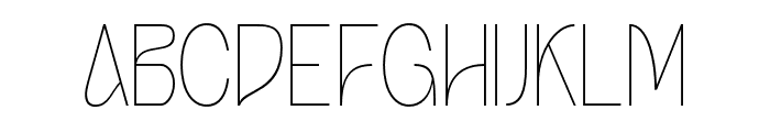 DhPafigo-Thin Font UPPERCASE