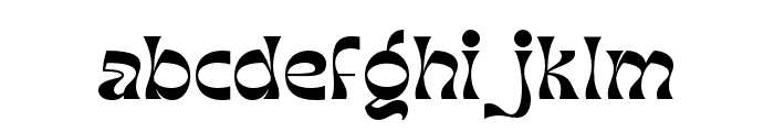Dhaks Regular Font LOWERCASE