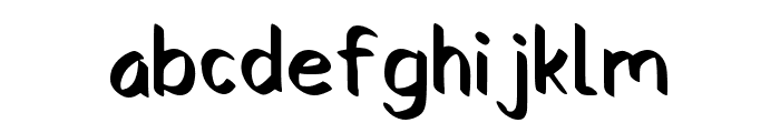 Dhekar Regular Font LOWERCASE