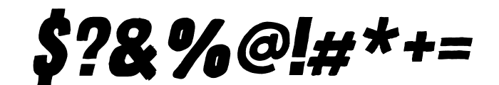 Dhino Italic Font OTHER CHARS