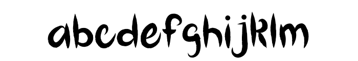Dhyaksa Font LOWERCASE