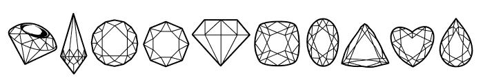 Diamond Doodle Font OTHER CHARS