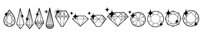 Diamond Doodle Font LOWERCASE