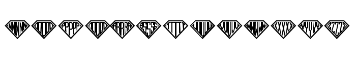 Diamond Monogram Book Regular Font LOWERCASE