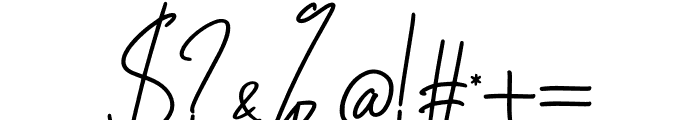 Diamond Signature Font OTHER CHARS