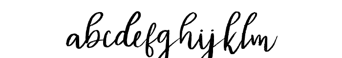 Diana Rough Font LOWERCASE