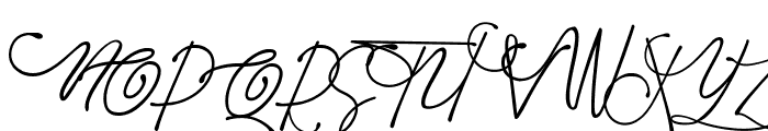 Diandra signature font Regular Font UPPERCASE