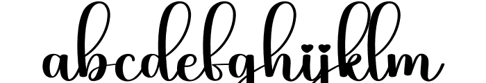 Diary Love Font LOWERCASE